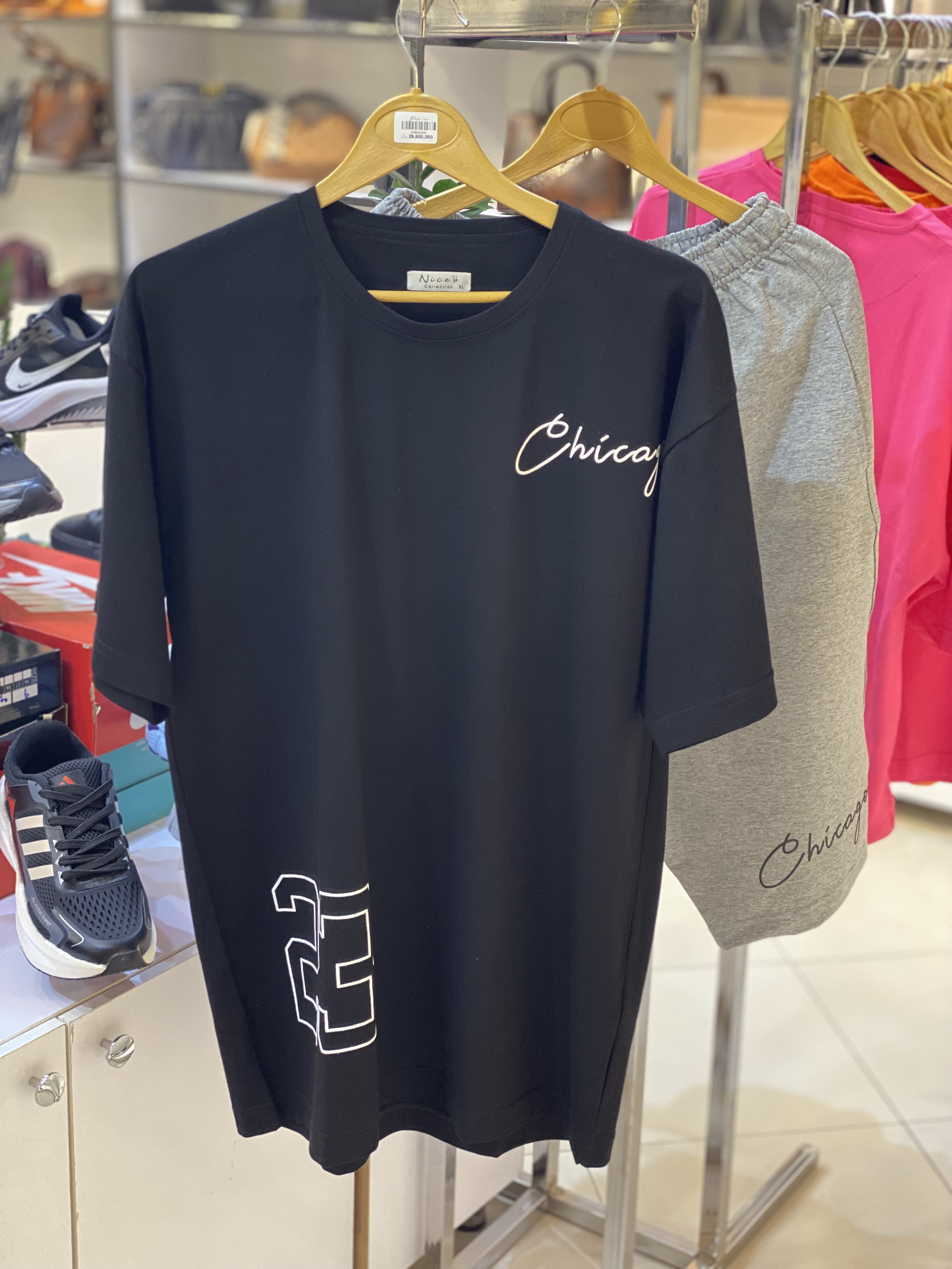 ست تیشرت شلوارک مدل شیکاگو سایزبندی xl و 2xl